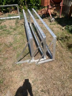 Aluminum garage shelvings
