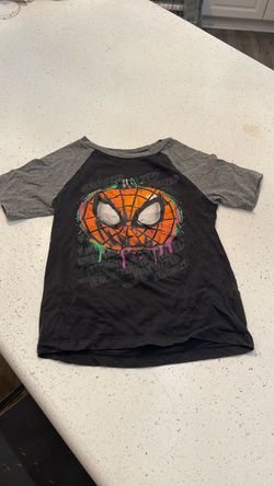 Marvel Spider-Man kids small Halloween shirt 6 7