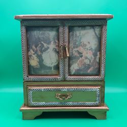 Vintage Renaissance Ardco Musical Jewelry Box RARE Collectible (Music Not Work)