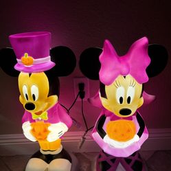 Mickey And Minnie Halloween Blow Mold