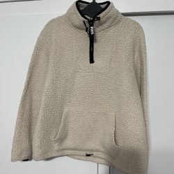 USED PINK SHERPA quarter Zip - Size M