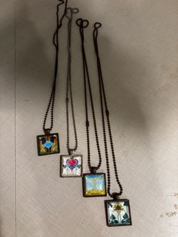 4 -16” chains with art deco design