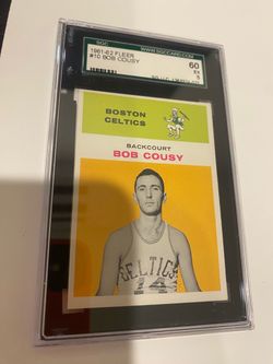 1961–62 FLEER #10 Bob Cousy professionally graded SGC5 excellent