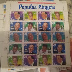 Popular Singers Stamps 
