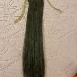 26 Inch Gray/brown Synthetic Pony Tail 