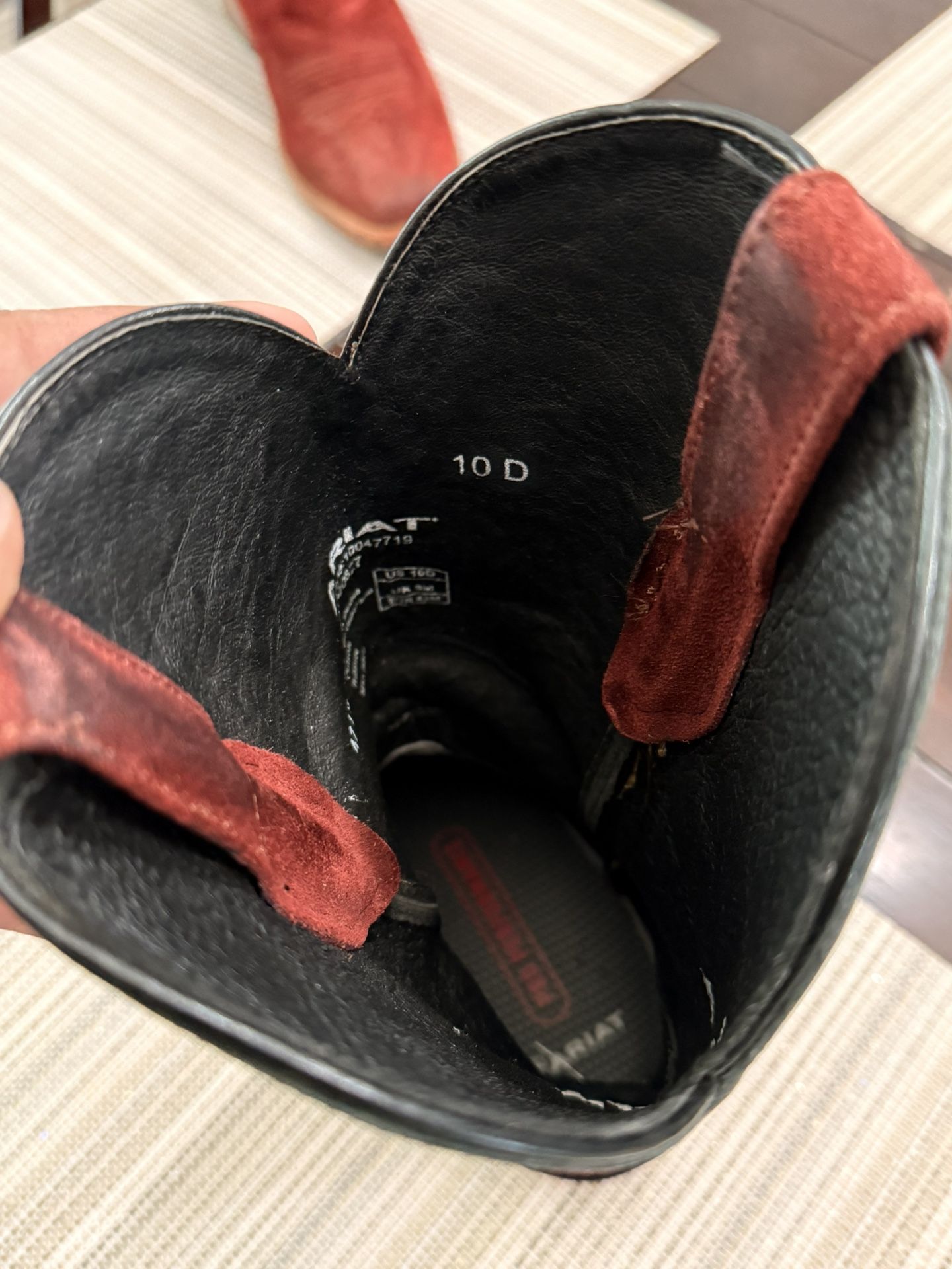 Ariat roughout Cutter Toe Cowboy Boots Size 10D