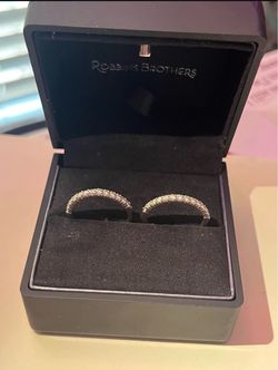 White gold diamond eternity bands