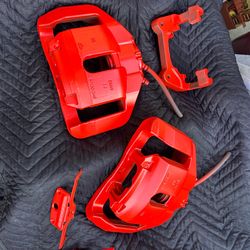 E85 and e90 front caliper painted In red