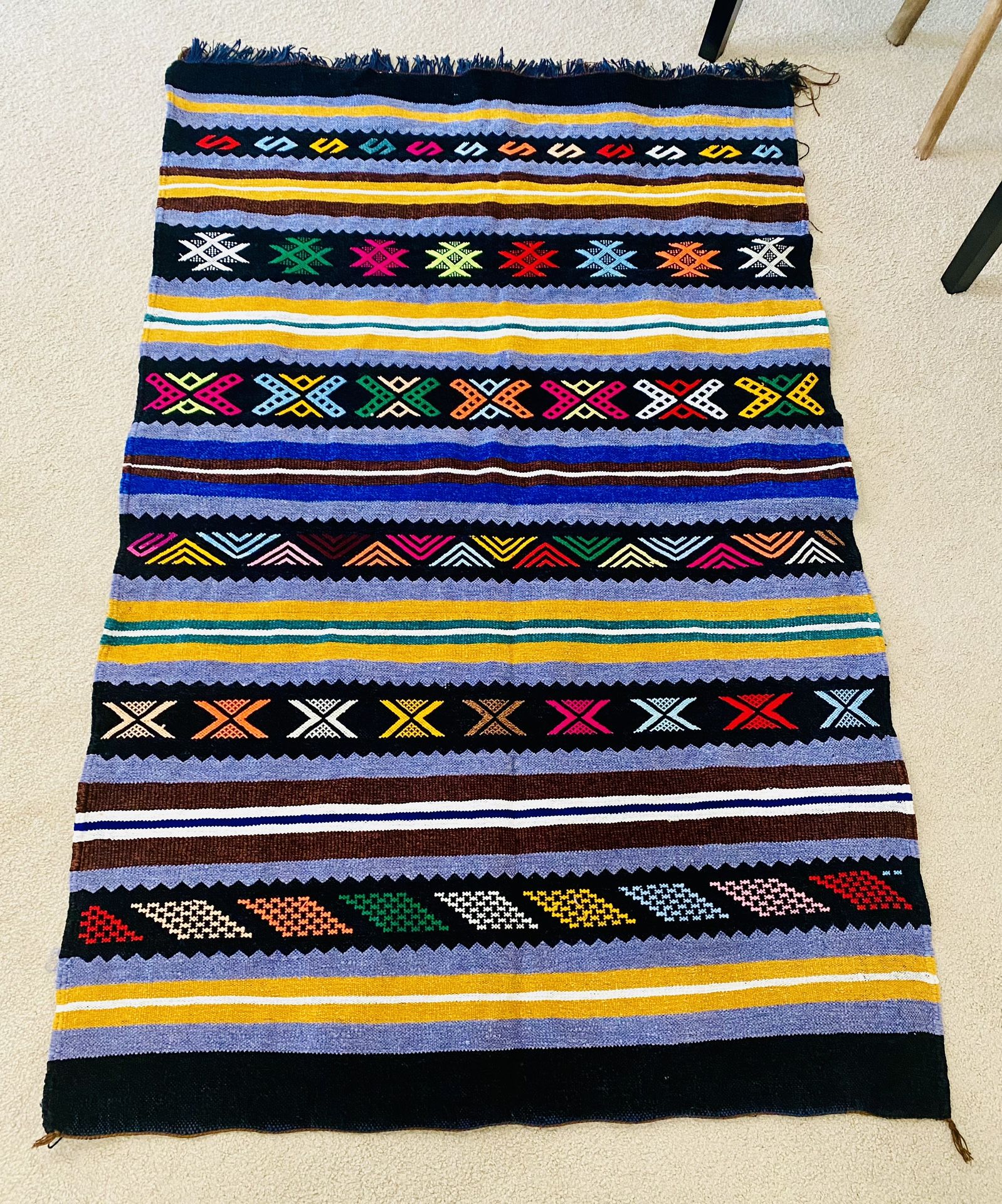 Authentic Moroccan Rug (5.25 x 3.5 FT) - Handmade - New