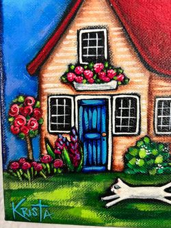8”x8” new original acrylic on canvas painting. Available at Coral Gables. Ready to hang! Signed by artist.