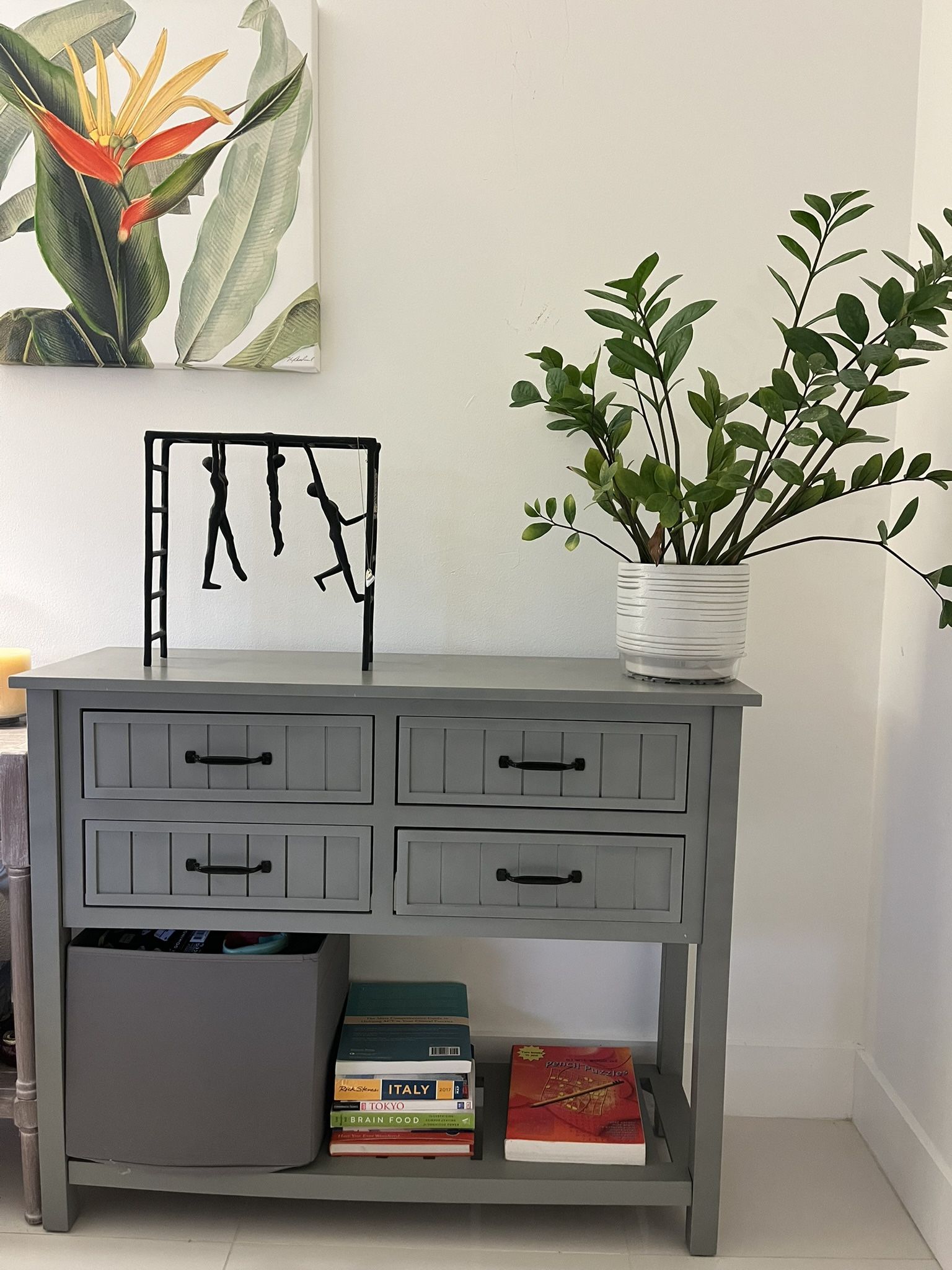 Console Table with 4 Drawers
