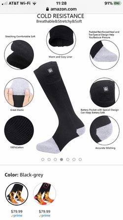 BRAND NEW Electric rechargeable heated socks size large