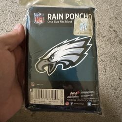 Eagles Rain Poncho With Hood 