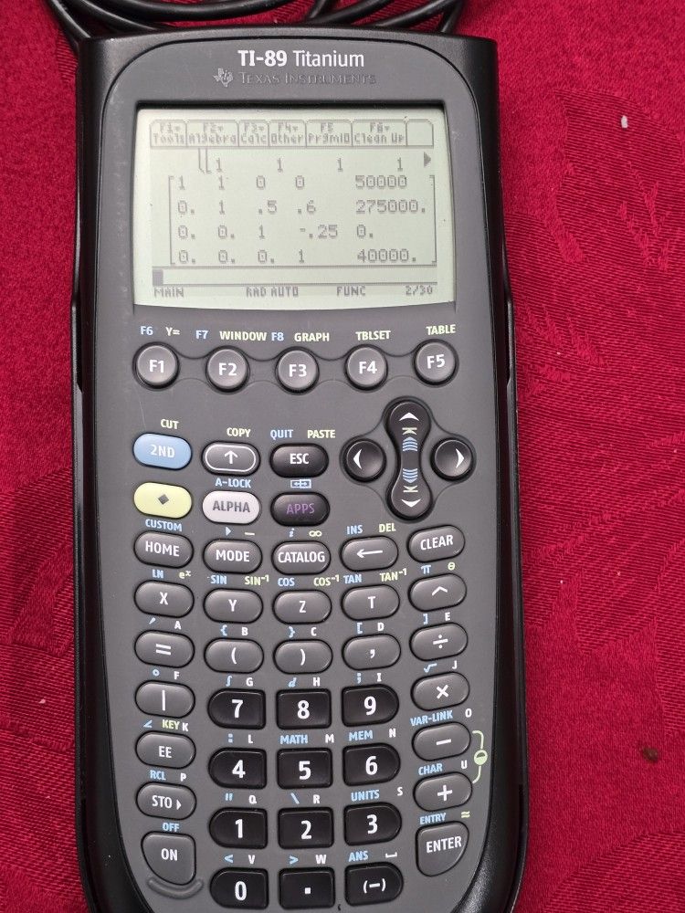 TI-89 Titanium Graphing Calculator - Working
