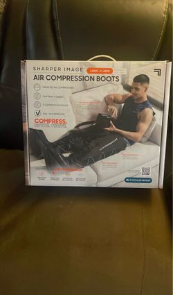 Sharper Image Air Compression Boots Black Large/Xlarge