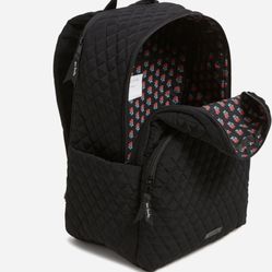 Christmas Gift Vera Bradley Large Microfiber Black Laptop Backpack