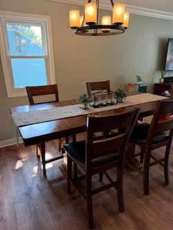 Counter Height Dining Room Table w/ Chairs