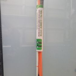 Twin pole golf alignment sticks