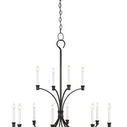 Westerly Smith Steel 42-Inch 12-Light Chandelier ( Retail Price $1.092 ) 