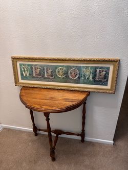 Framed Welcome Cherub Angel Print