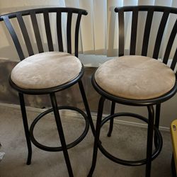 Brown Swivel High Chairs