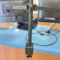 Dual Monitor Bracket With Monitors