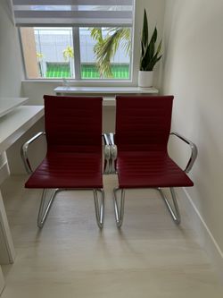 2 Red Chairs