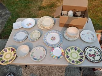 Lot of dishes. Some collectible and antique