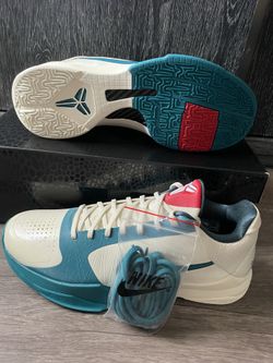 Nike Kobe 5 Protro Caitlin Clark “Coconut Milk Spruce”  Basketball Shoes - NEW Mens Size 10 10.5