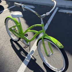Green Electra Coaster-3 Beach Cruiser