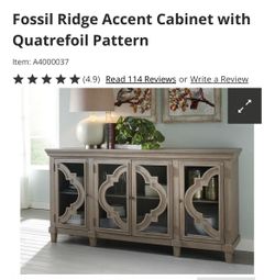Gray Accent Cabinet