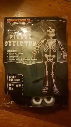 Fierce Skeleton Childs Halloween costume