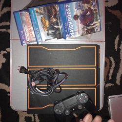 PlayStation 4 With Games And Controller