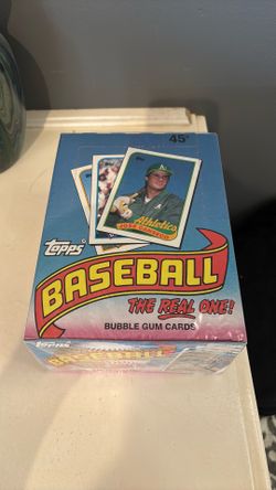 1989 Topps baseball card unopened box