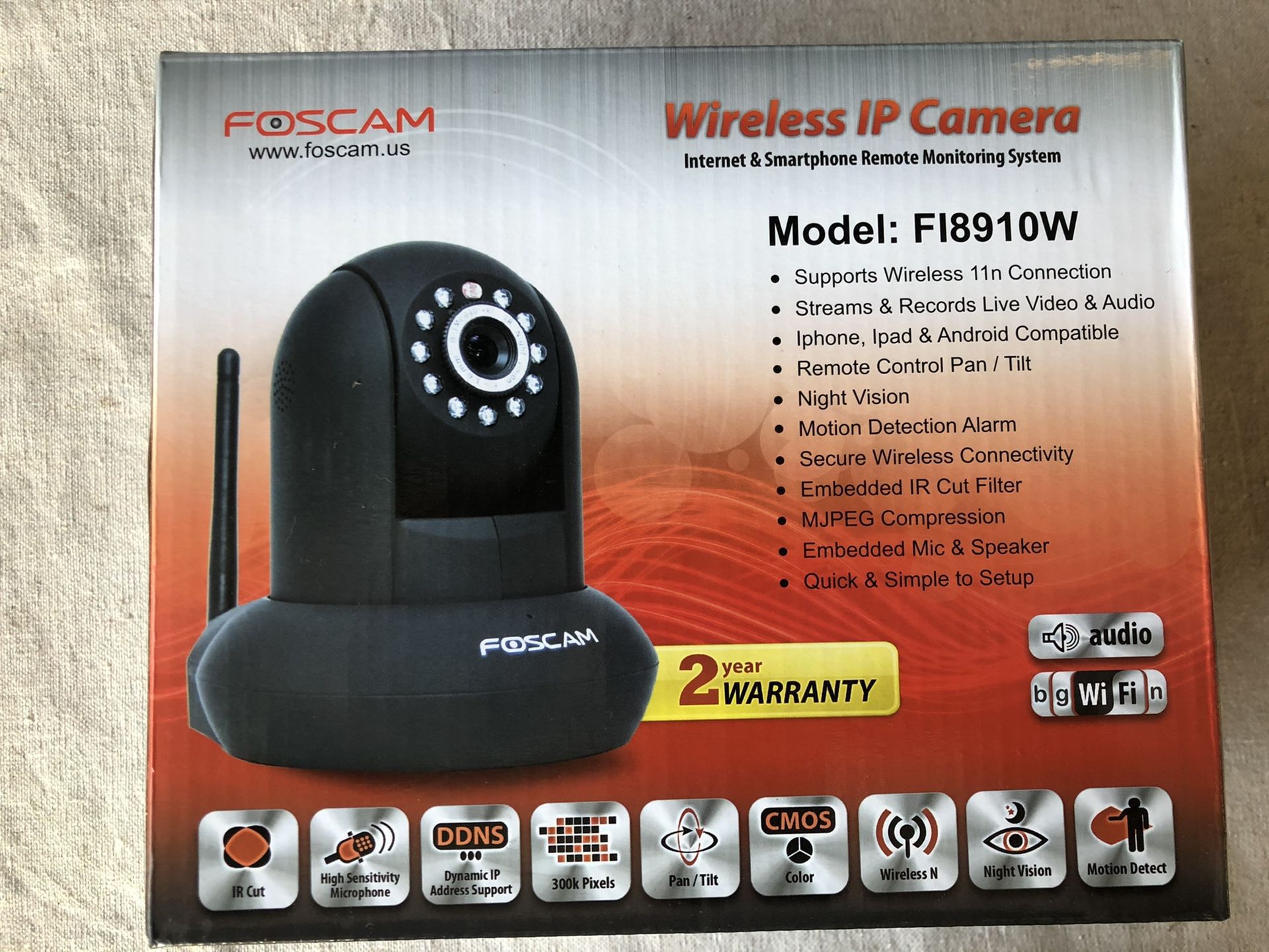 Foscam Security Wireless IP WIFi camera Video