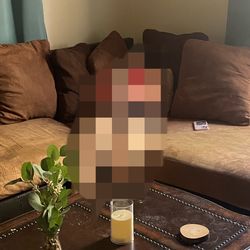 Brown Tan Couch Sectional 