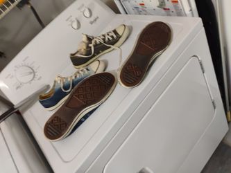 Two Pair, Converse Low Top, One Gray One Tie-dyed