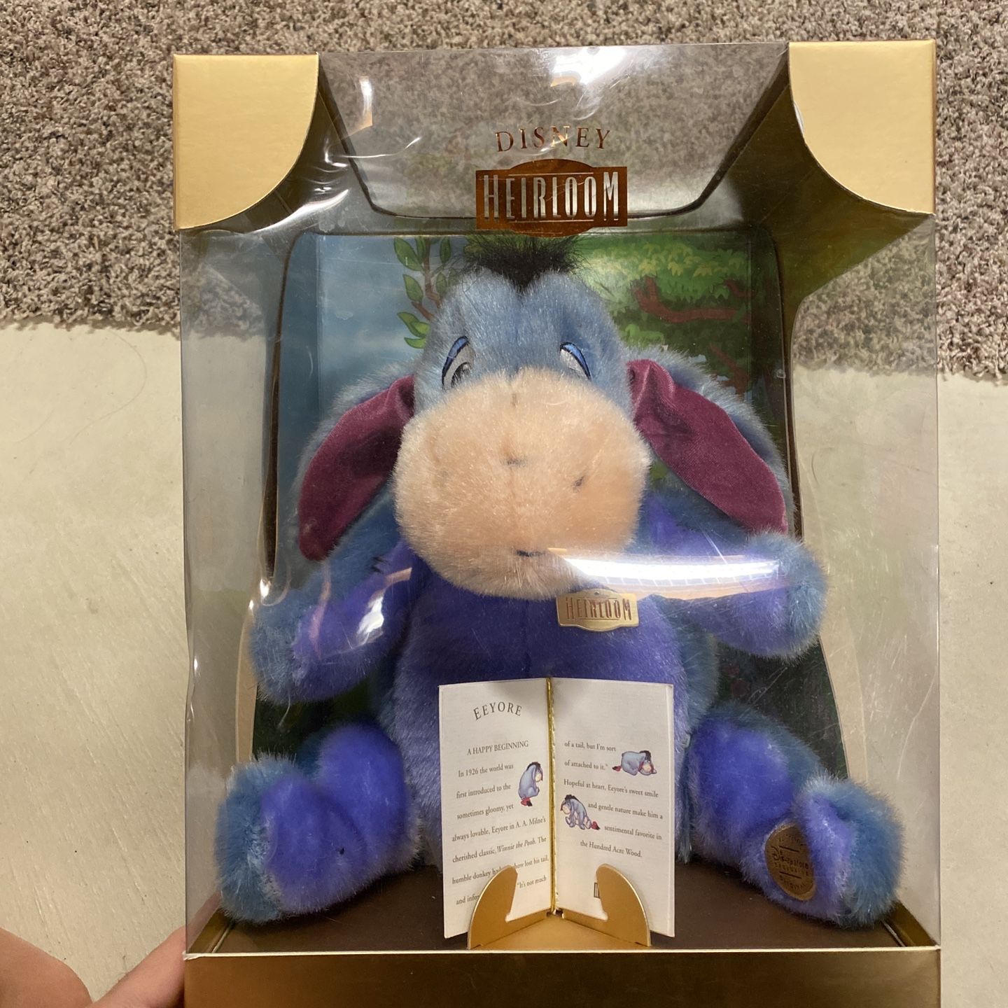 EEYORE Disney Store Heirloom Plush New in Box Winnie the Pooh