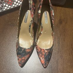 Floral Print High Heels - Size 7.5 (89084)