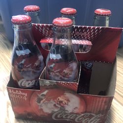 Vintage Holiday Coke Bottles
