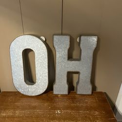 Ohio State OH Metal Letters
