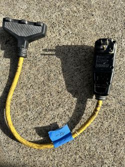 3’ Angle Plug GFCI Extension With 3 Outlets 