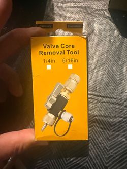 HVAC Valve Core Removal Tool,Valve Core Remover Installer Tool, Essential HVAC Tools for R410 R22 R12 R32, 1/4"& 5/16" Dual Valve Mega Flow Vacuum-Rat