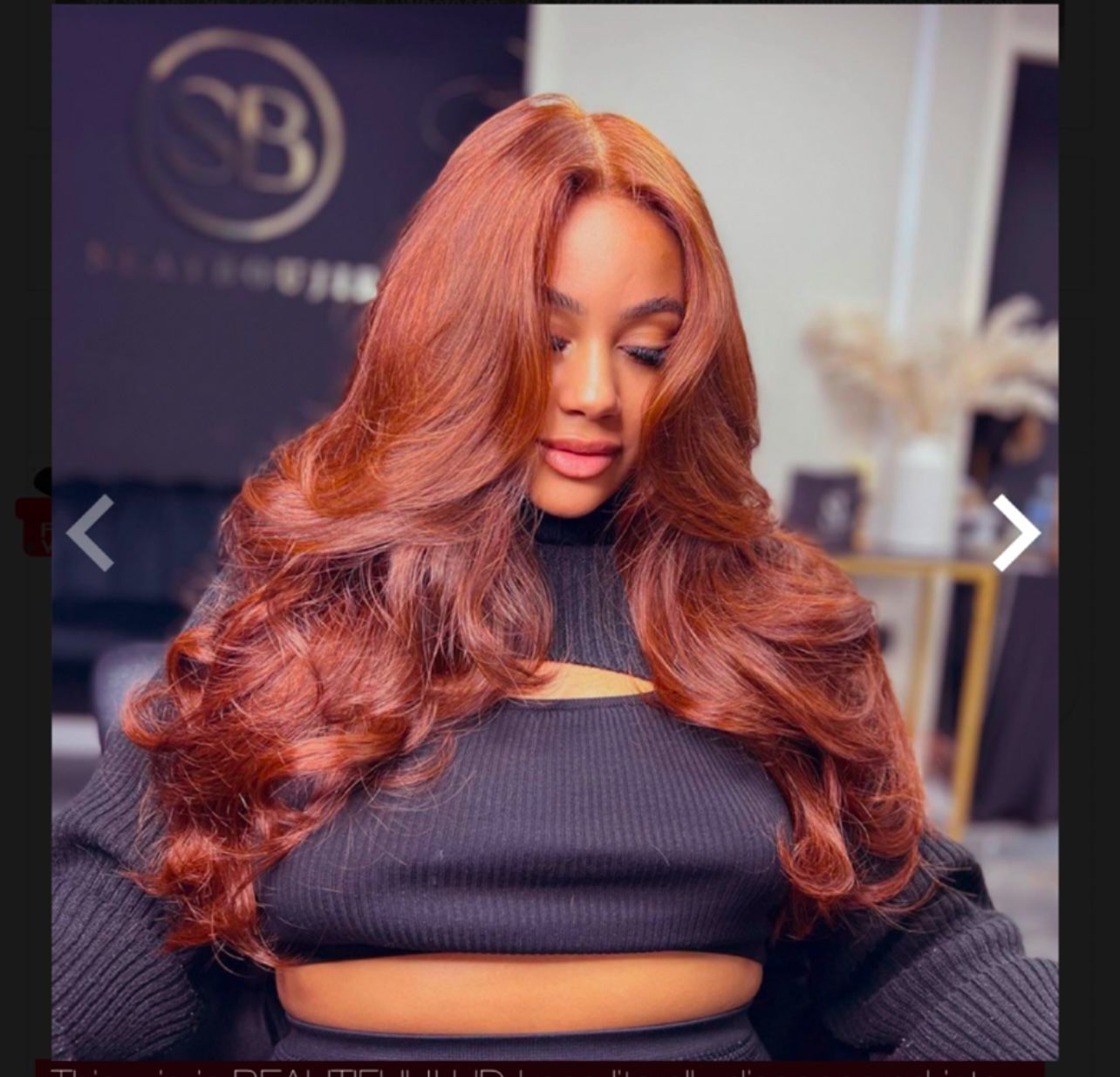 6x9 Copper Wig .BRAND NEW - 24”
