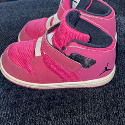 Nike Air Jordan 1 Flight 4 GT Toddler Size 8c Shoes Hot Pink