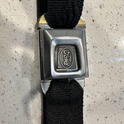 Vintage Ford Seatbelt Buckle Belt