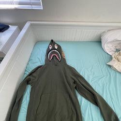 Green Bape Hoodie Size Medium