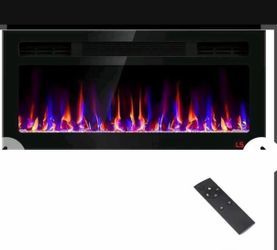 36 Inch Electric Fireplace Recessed