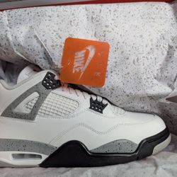 NEW 2025 AIR JORDAN 4 RETRO “White Cement” Sz9.5 & 10