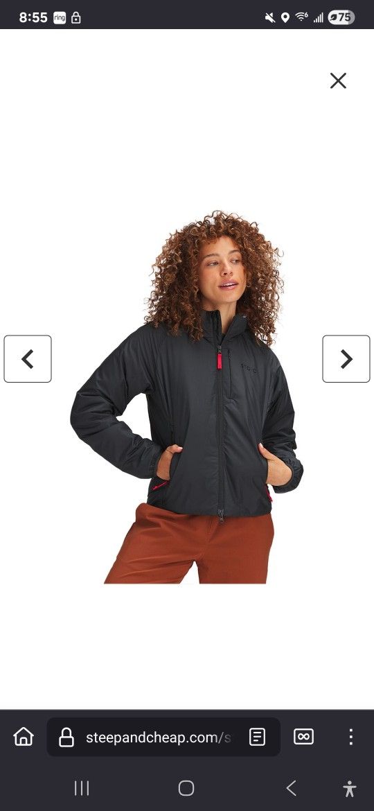 Stoic Women's Venture Insulated Hoodie In Stretch Limo - Medium